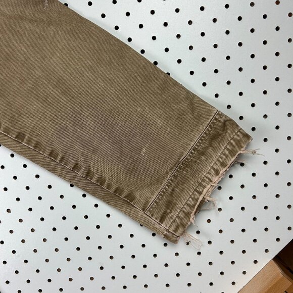 Kuhl Hot Rydr Plaid Lined Pants 36x32 Khaki Brown Hiking Distressed Worn Outdoor - Picture 6 of 11